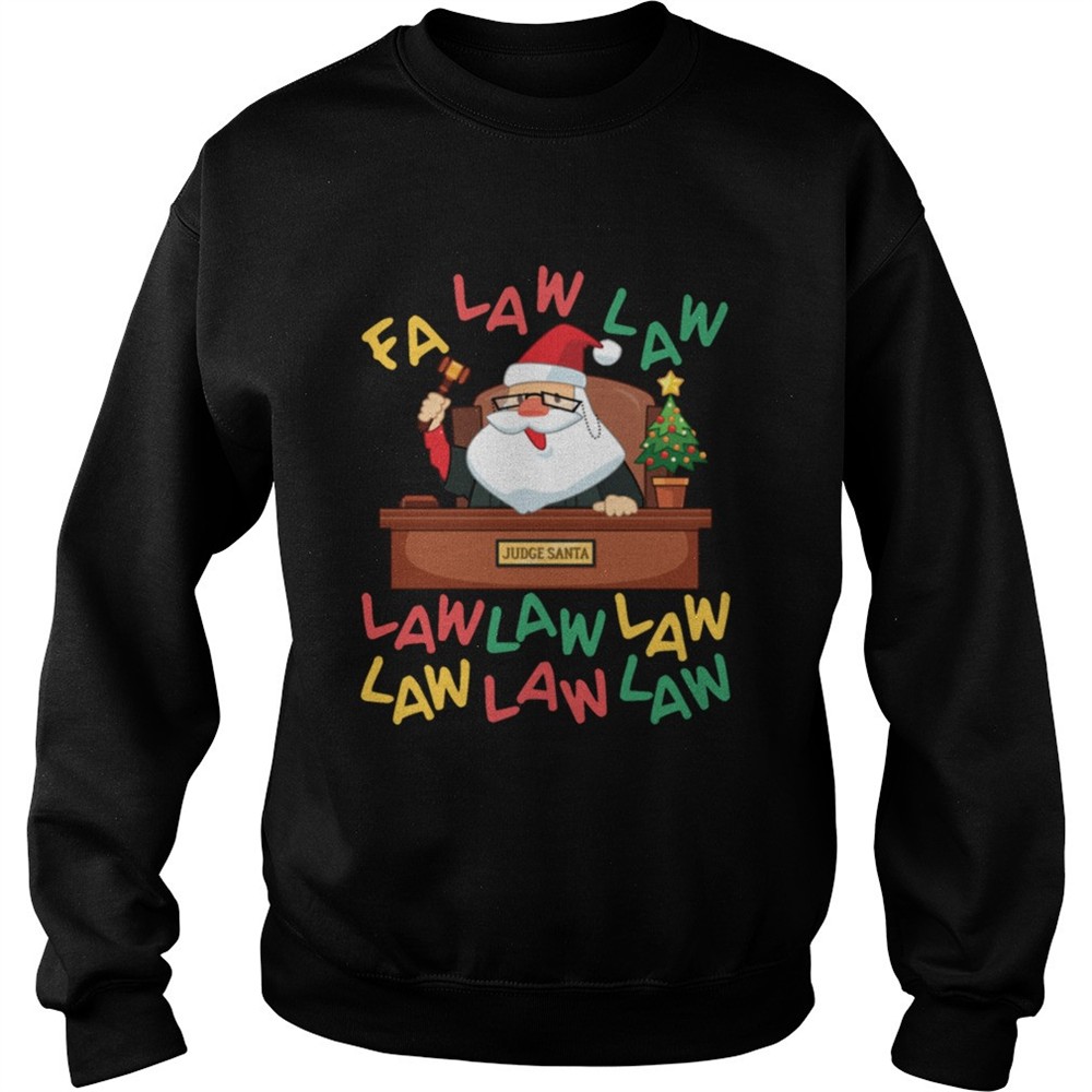 Funny Lawyer Christmas Santa Fa Law Law shirt