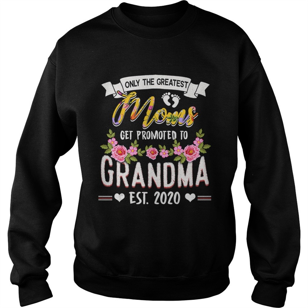 Funny New Moms Tee Get Promoted to Grandma Est2025 TShirt