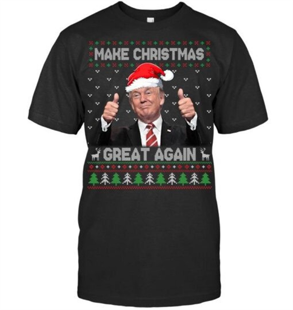 Funny Trump Make Christmas Great Again Ugly Sweater Xmas Sweatshirt