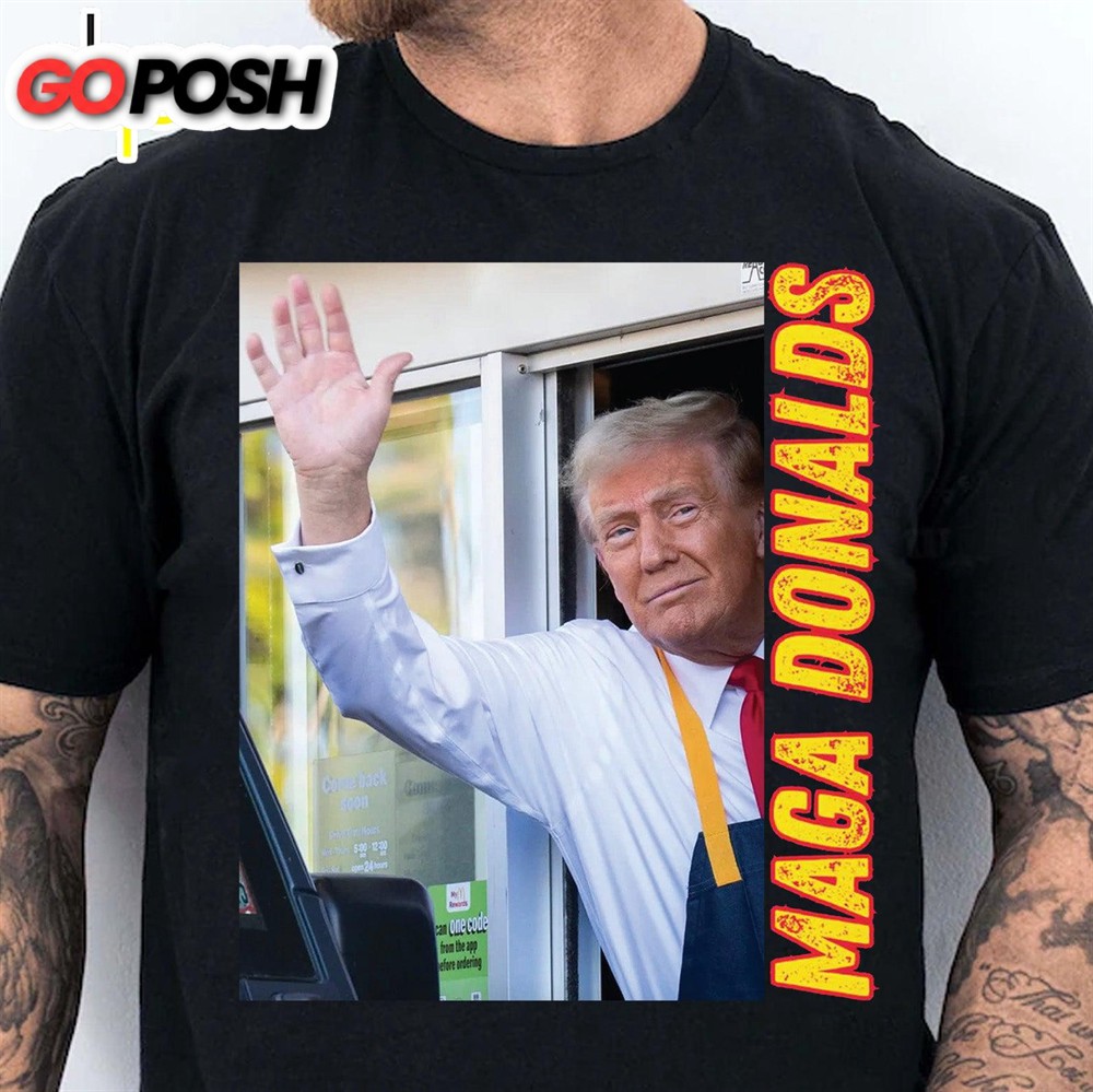 Funny Trump McDonald Shirt Trump 2024 Shirt Republican Shirt Trump Supporters Shirt Dark