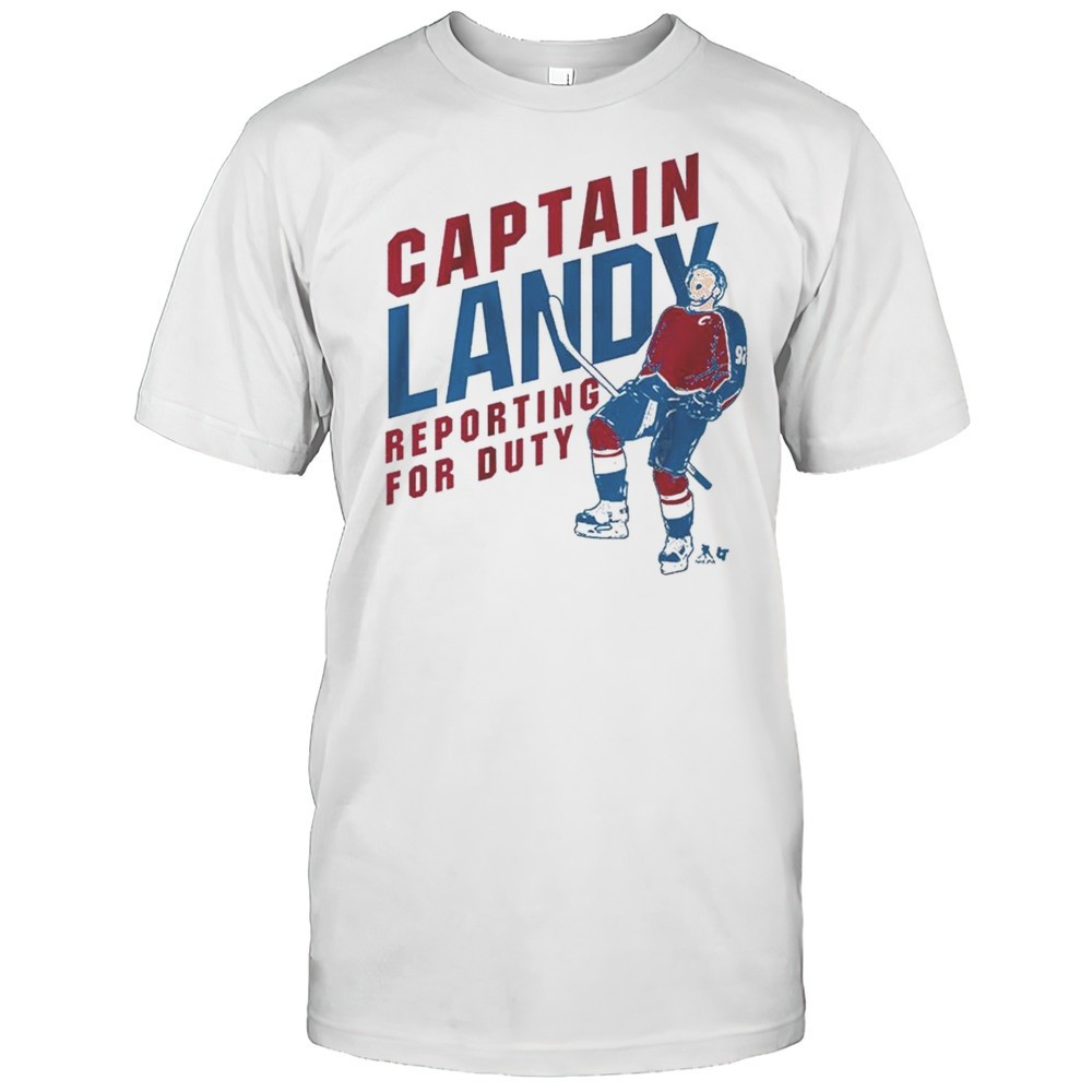 gabriel-landeskog-captain-landy-reporting-for-duty-colorado-avalanche-painting-t-7uwpu8ex Gabriel Landeskog Captain Landy Reporting For Duty Colorado Avalanche Painting T-shirt