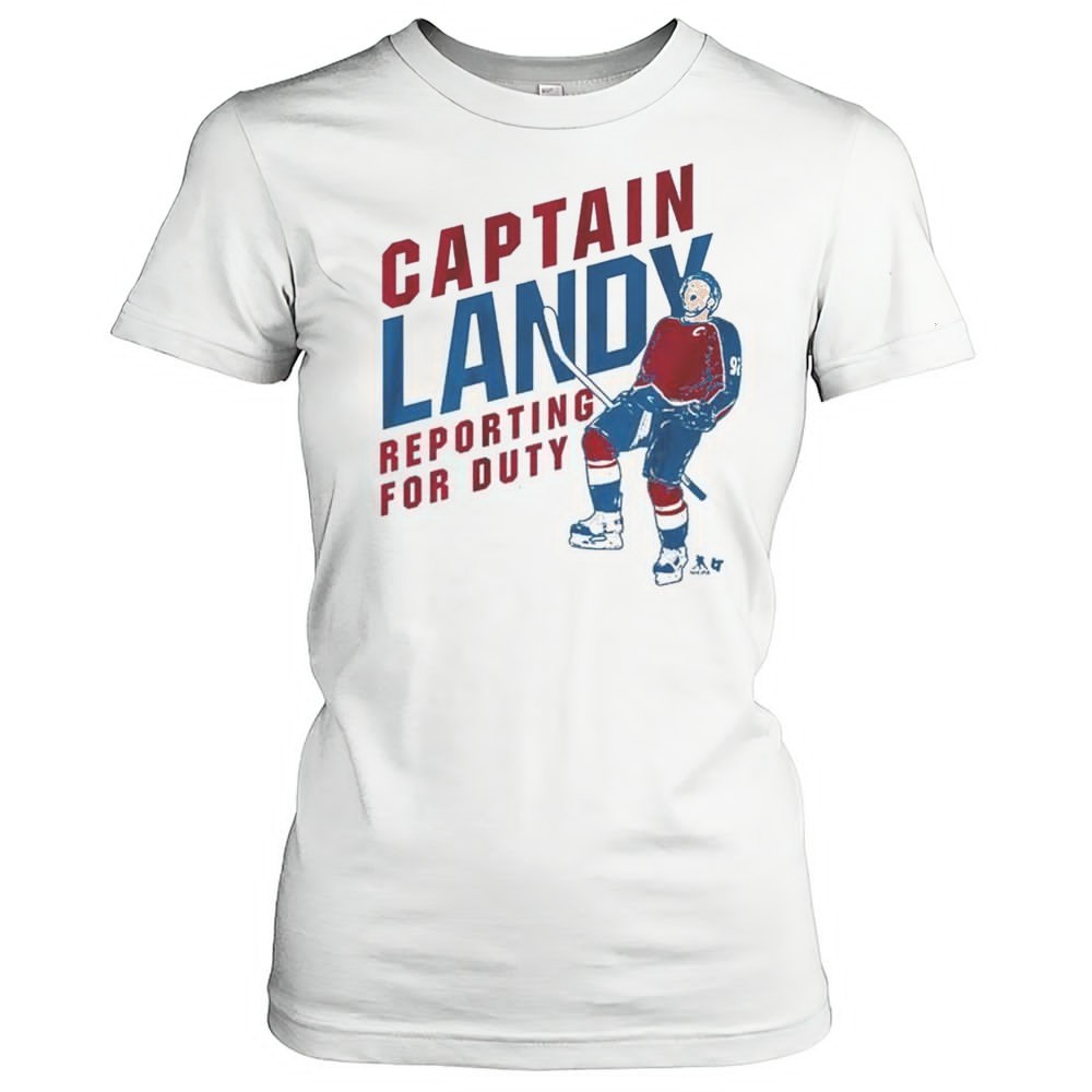 gabriel-landeskog-captain-landy-reporting-for-duty-colorado-avalanche-painting-t-7uwpu8ex Gabriel Landeskog Captain Landy Reporting For Duty Colorado Avalanche Painting T-shirt