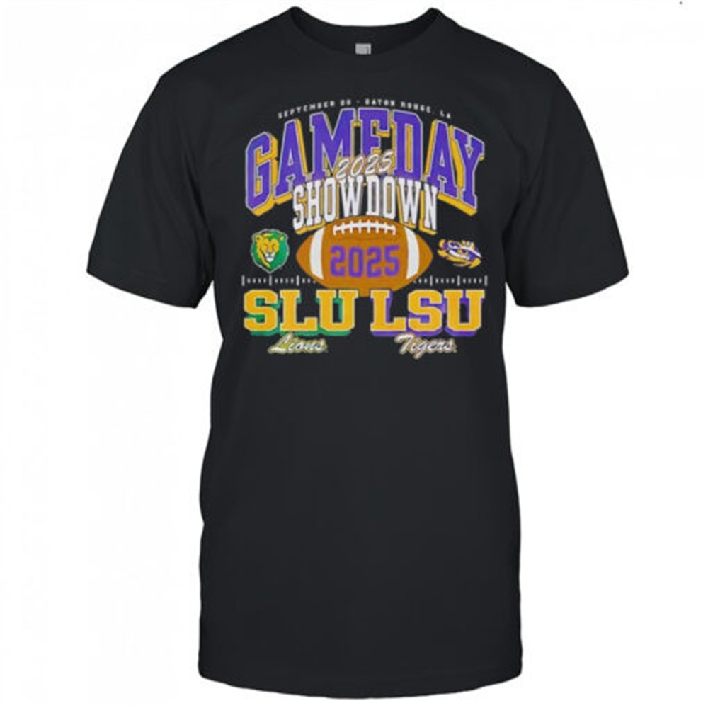 gameday-showdown-southeastern-louisiana-and-lsu-tigers-football-2025-shirt-7vbm7wj7 Gameday Showdown Southeastern Louisiana and LSU Tigers football 2025 shirt