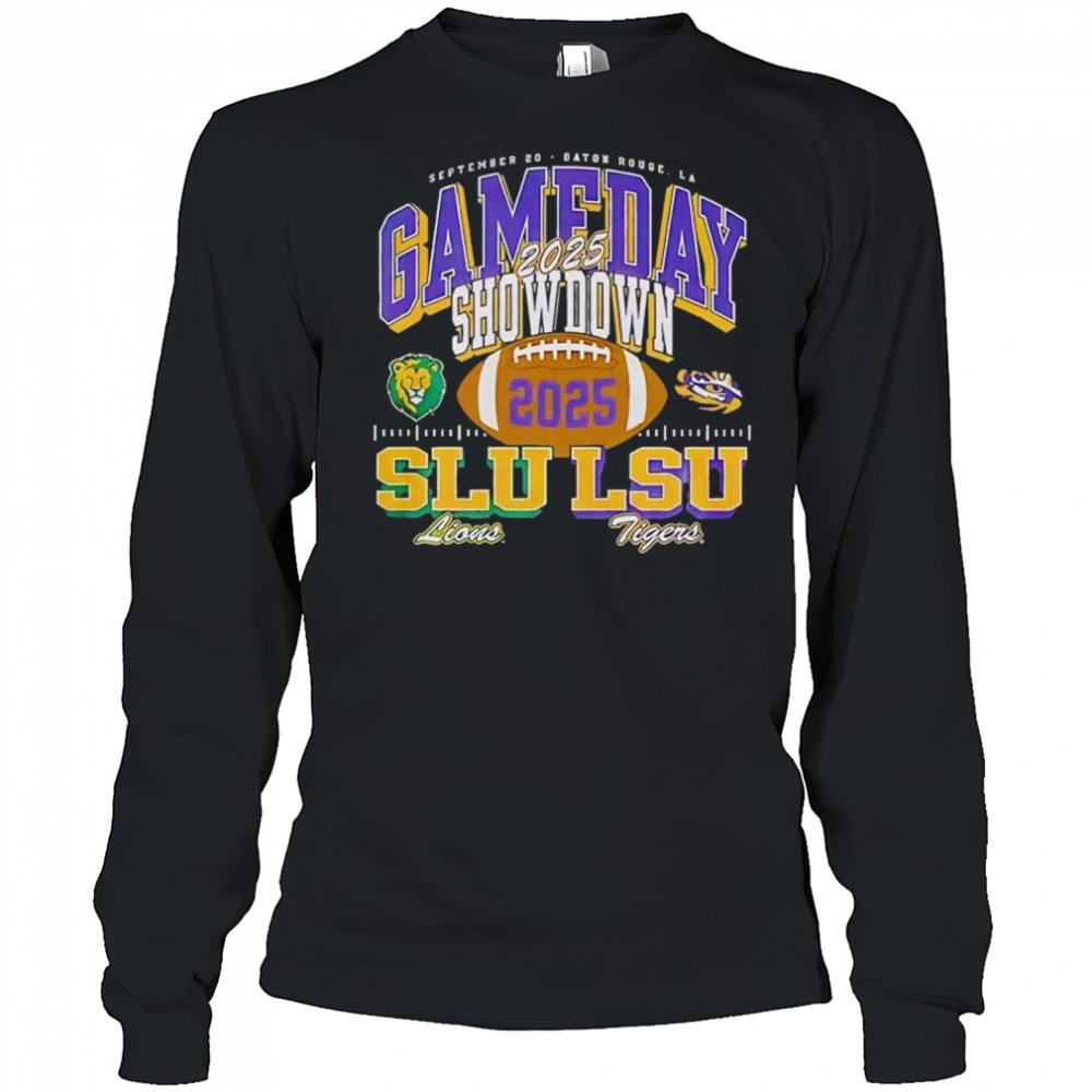 gameday-showdown-southeastern-louisiana-and-lsu-tigers-football-2025-shirt-7vbm7wj7 Gameday Showdown Southeastern Louisiana and LSU Tigers football 2025 shirt