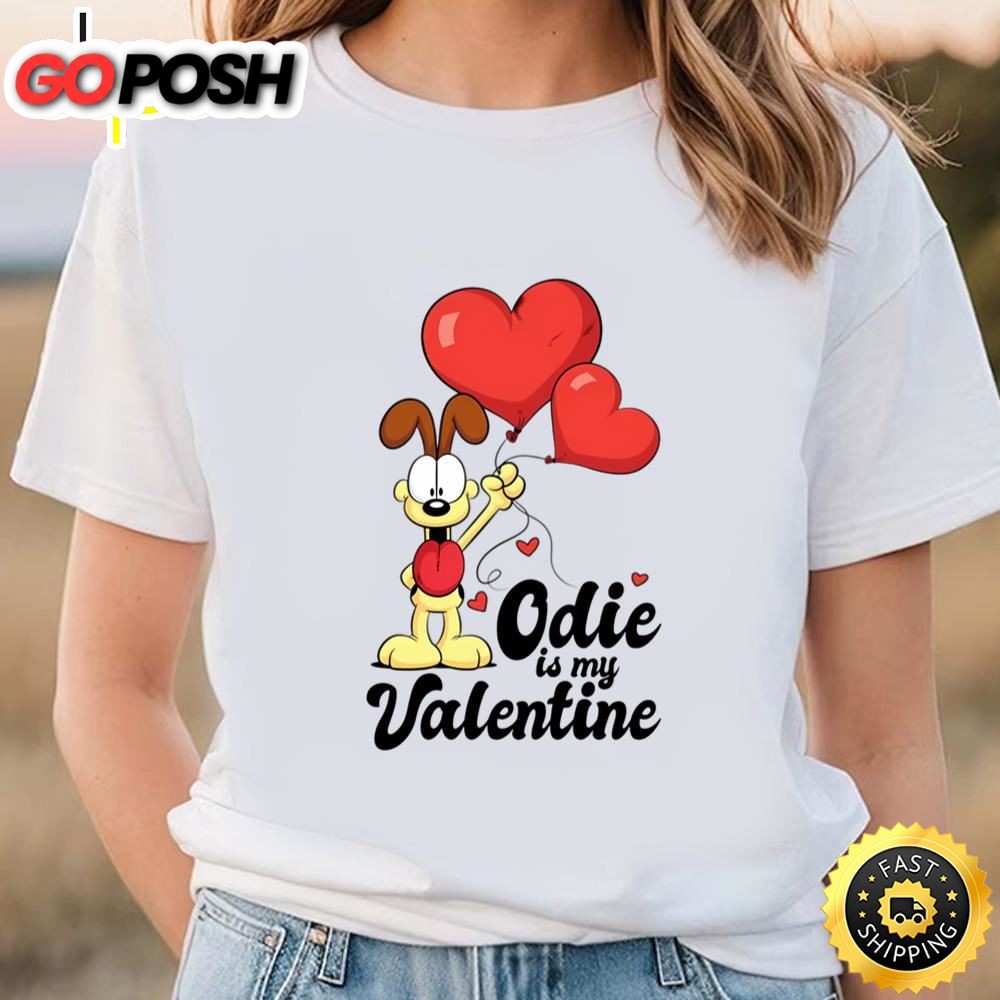 Garfield Odie Is My Valentine T-shirt