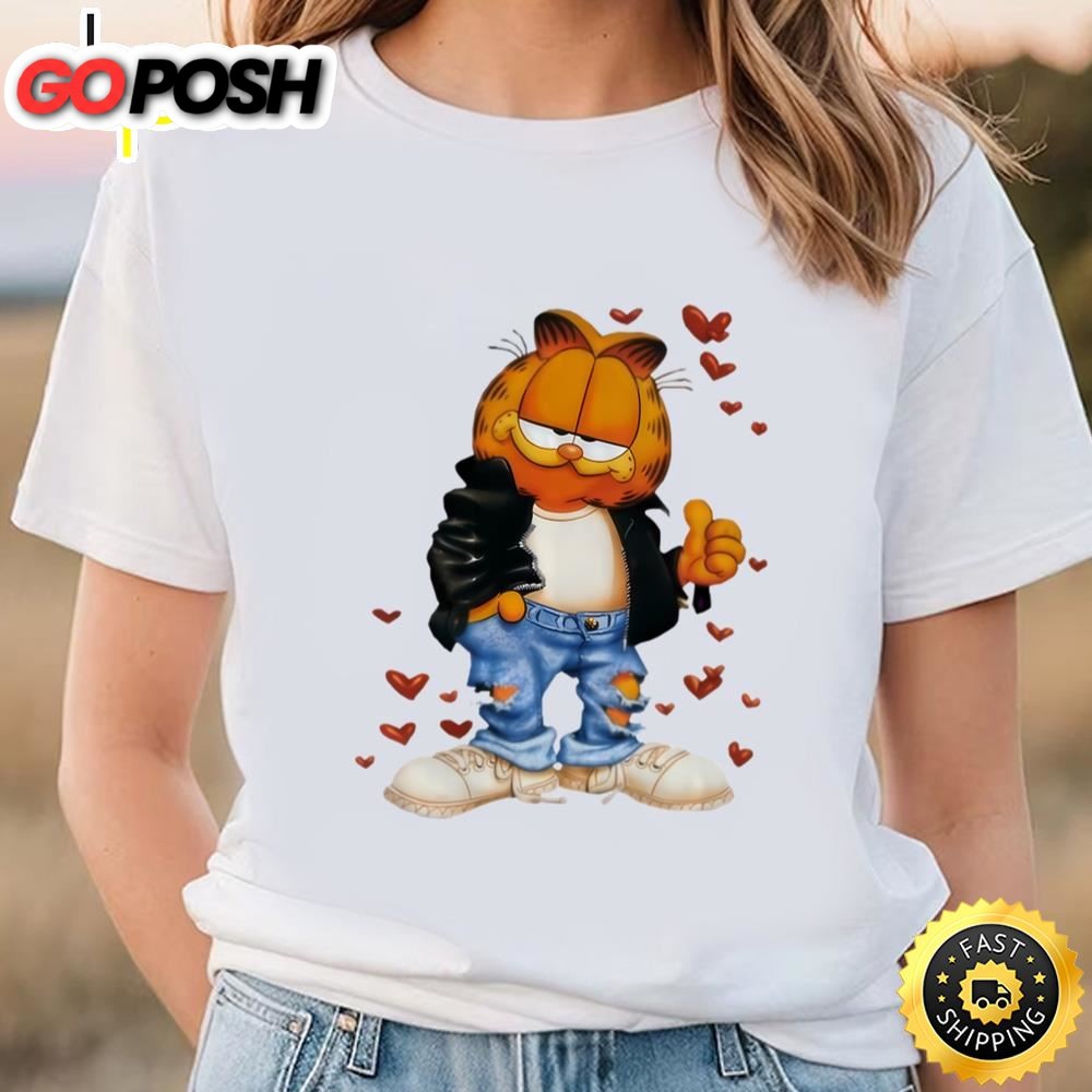 Garfield Valentine T-shirt Cute Gift For Lover