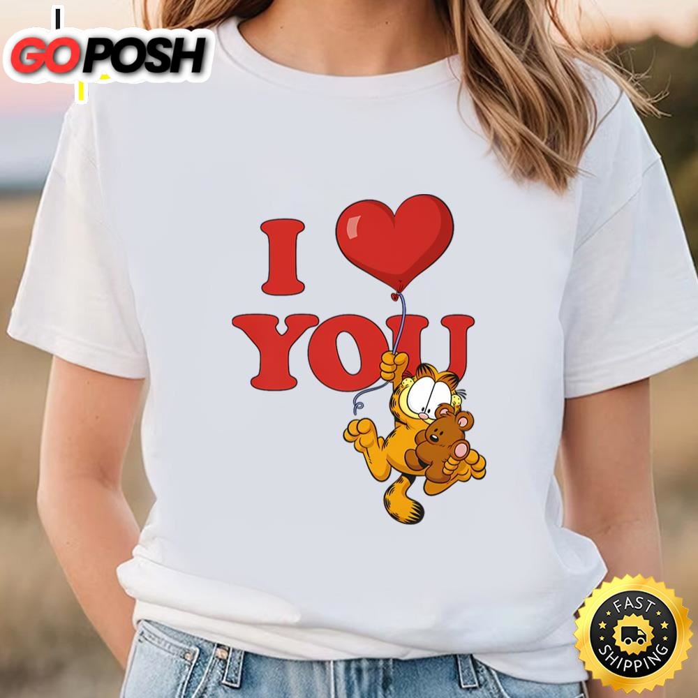 Garfield Valentines Day Garfield I Love You T-Shirt