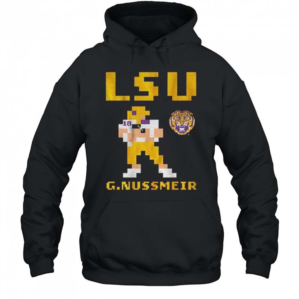 Garrett Nussmeier Retro Baller LSU Tigers football 2025 shirt