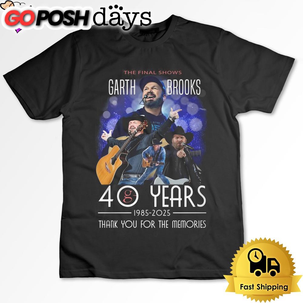 Garth Brooks 40Th Anniversary T Shirt