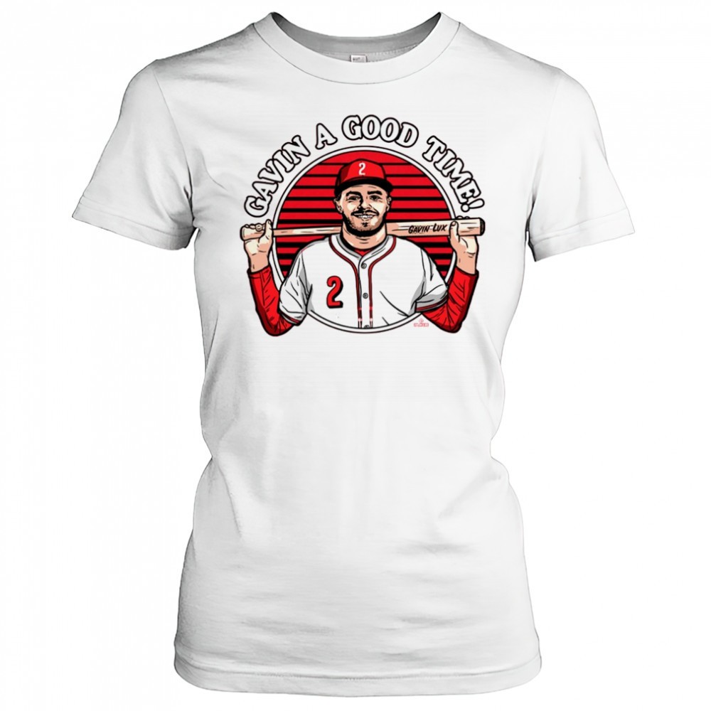 gavin-a-good-time-gavin-lux-cincinnati-reds-mlb-painting-t-shirt-nvxi2l3g Gavin A Good Time Gavin Lux Cincinnati Reds MLB Painting t-shirt