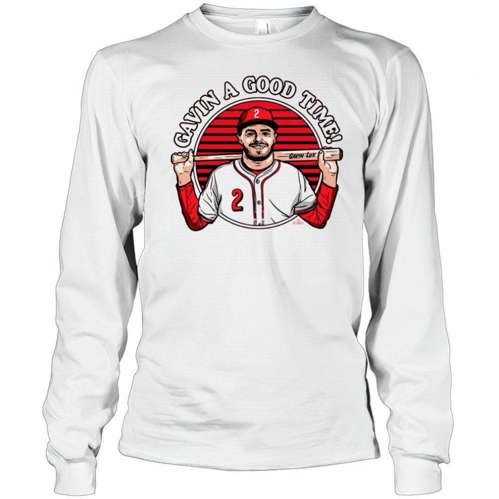 gavin-a-good-time-gavin-lux-cincinnati-reds-mlb-painting-t-shirt-nvxi2l3g Gavin A Good Time Gavin Lux Cincinnati Reds MLB Painting t-shirt