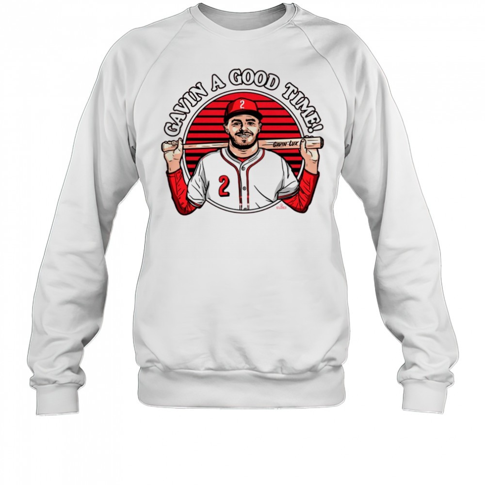 gavin-a-good-time-gavin-lux-cincinnati-reds-mlb-painting-t-shirt-nvxi2l3g Gavin A Good Time Gavin Lux Cincinnati Reds MLB Painting t-shirt