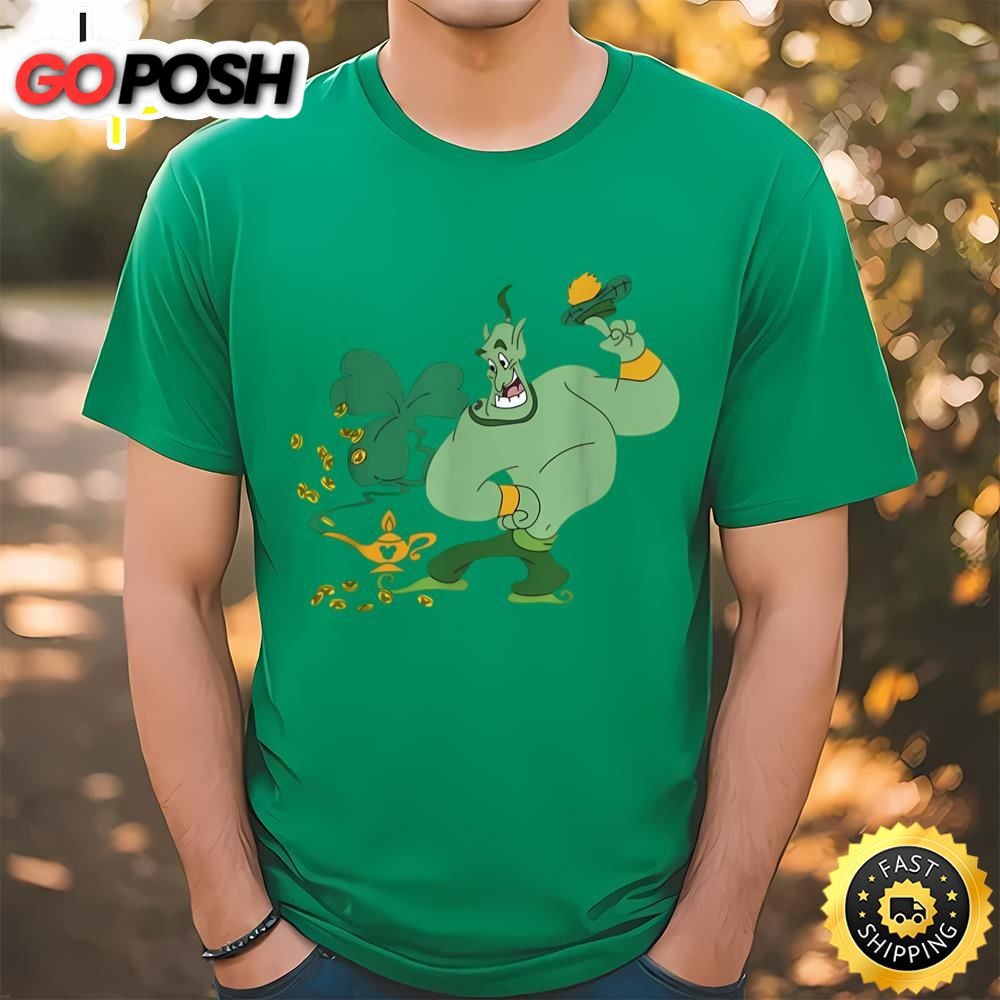 Genie Aladdin With Shamrock Shirt, Disney St Patricks Day T-shirt