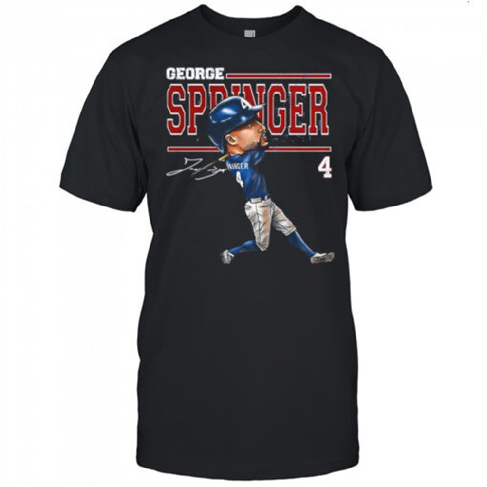 george-springer-toronto-blue-jays-baseball-2025-number-4-cartoon-signature-shirt-h7dbt3ib George Springer Toronto Blue Jays baseball 2025 number 4 cartoon signature shirt