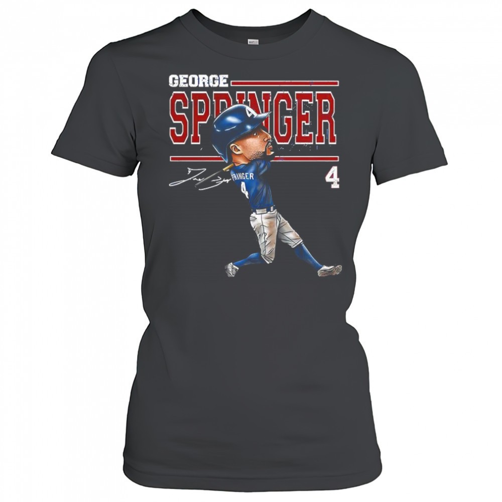 george-springer-toronto-blue-jays-baseball-2025-number-4-cartoon-signature-shirt-h7dbt3ib George Springer Toronto Blue Jays baseball 2025 number 4 cartoon signature shirt