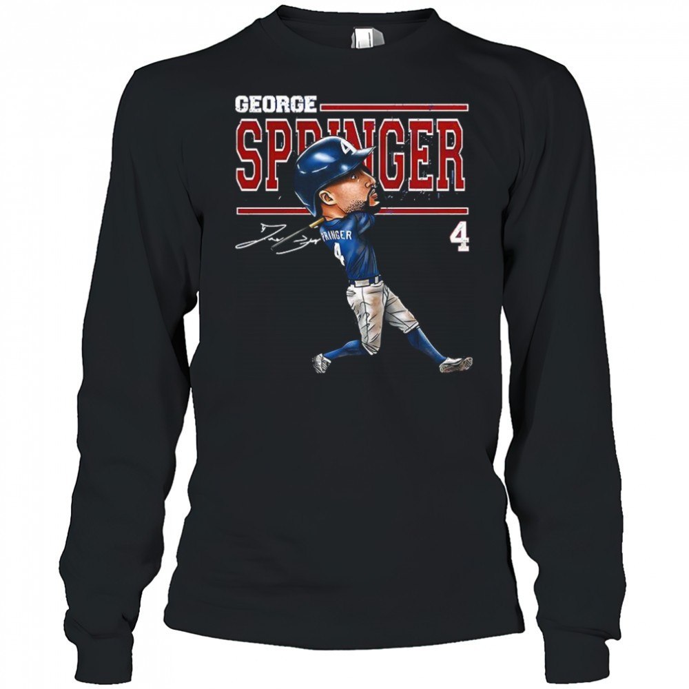 george-springer-toronto-blue-jays-baseball-2025-number-4-cartoon-signature-shirt-h7dbt3ib George Springer Toronto Blue Jays baseball 2025 number 4 cartoon signature shirt