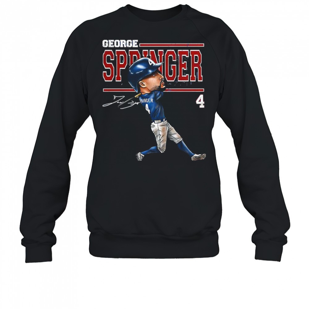 george-springer-toronto-blue-jays-baseball-2025-number-4-cartoon-signature-shirt-h7dbt3ib George Springer Toronto Blue Jays baseball 2025 number 4 cartoon signature shirt