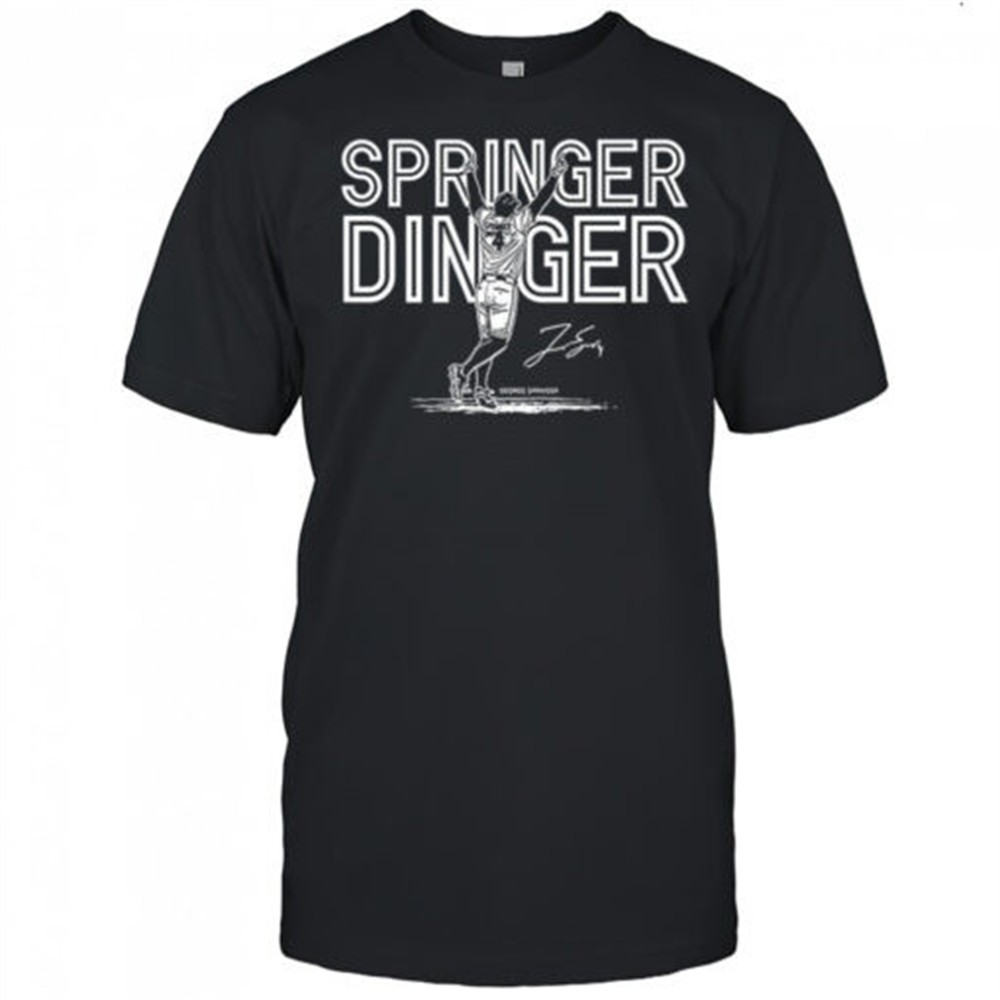 george-springer-toronto-blue-jays-baseball-springer-dinger-celebration-signature-bqjvi3vq George Springer Toronto Blue Jays baseball Springer Dinger celebration signature shirt