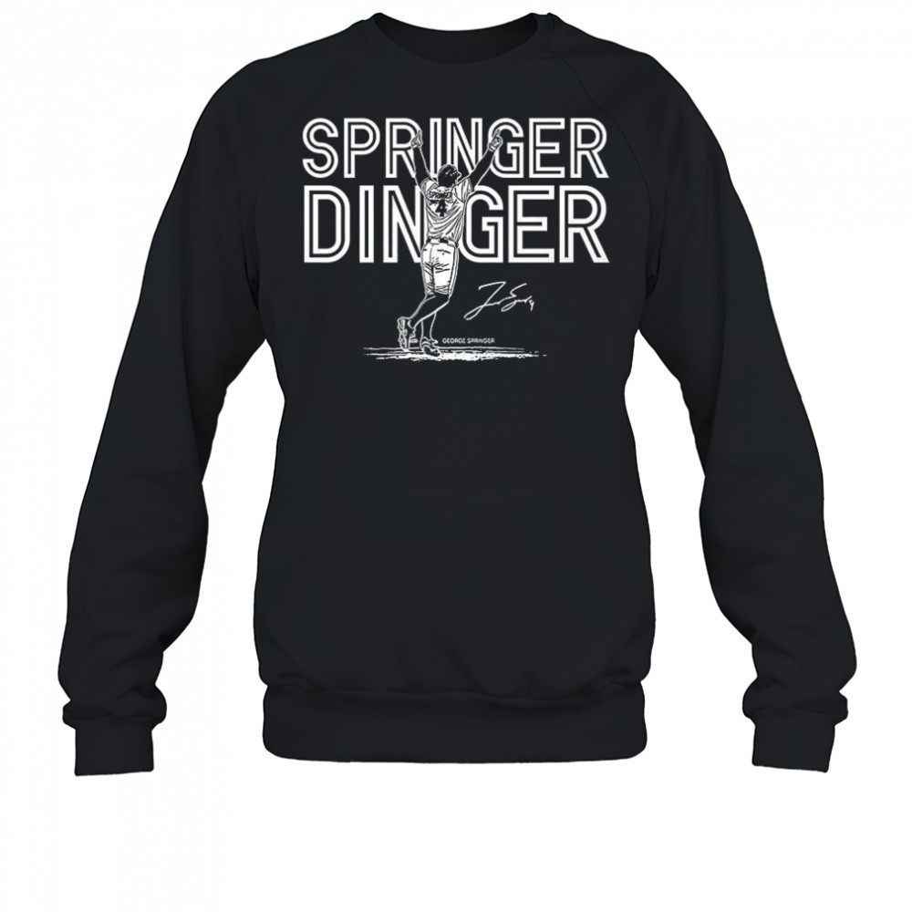 george-springer-toronto-blue-jays-baseball-springer-dinger-celebration-signature-bqjvi3vq George Springer Toronto Blue Jays baseball Springer Dinger celebration signature shirt
