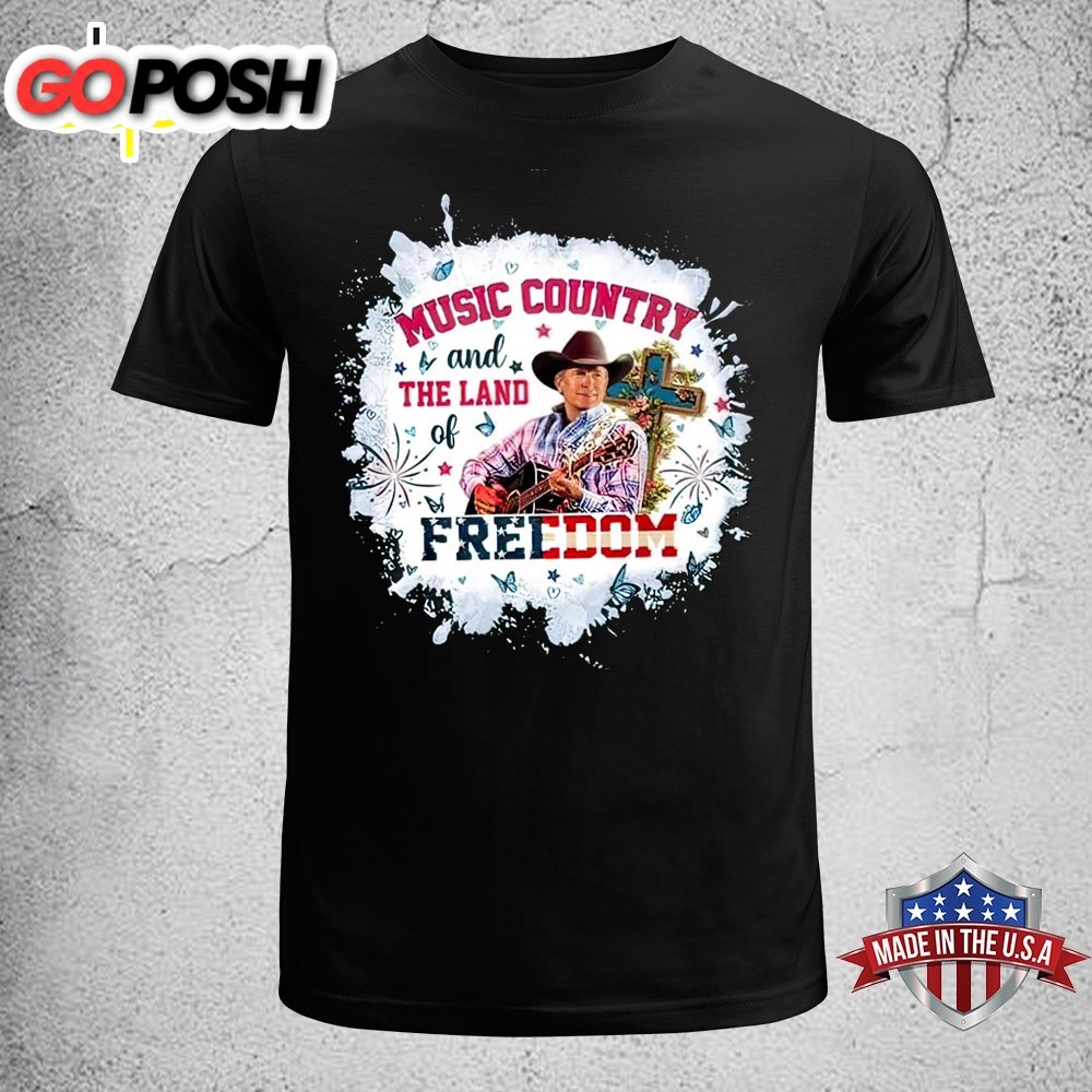 George Strait Music Country And The Land Of Freedom 2025 Unisex T-Shirt