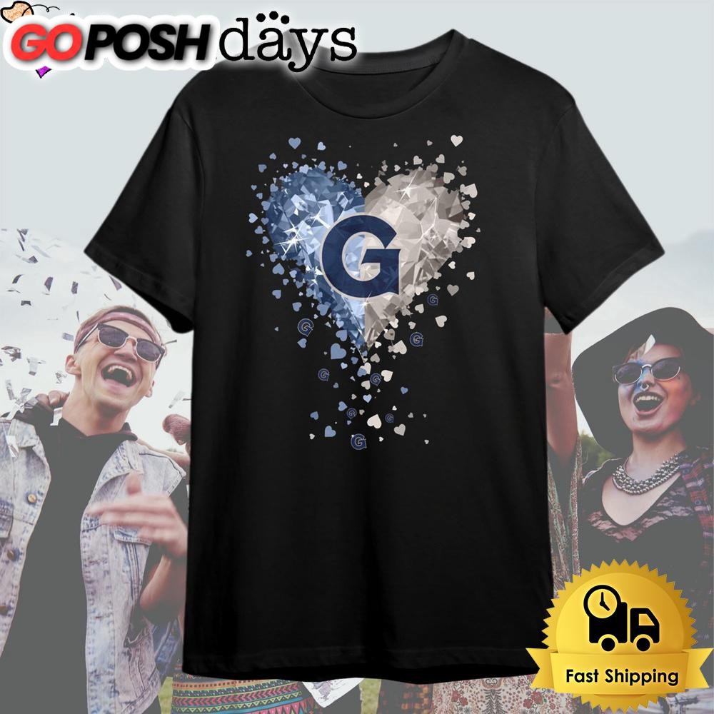Georgetown Hoyas Crystal Heart T Shirt