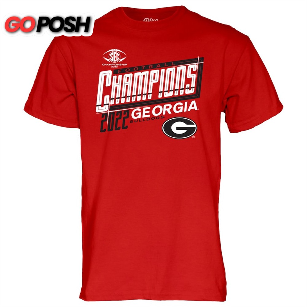 Georgia Bulldogs 2025 Sec Football Conference Champions Locker Room T-Shirt