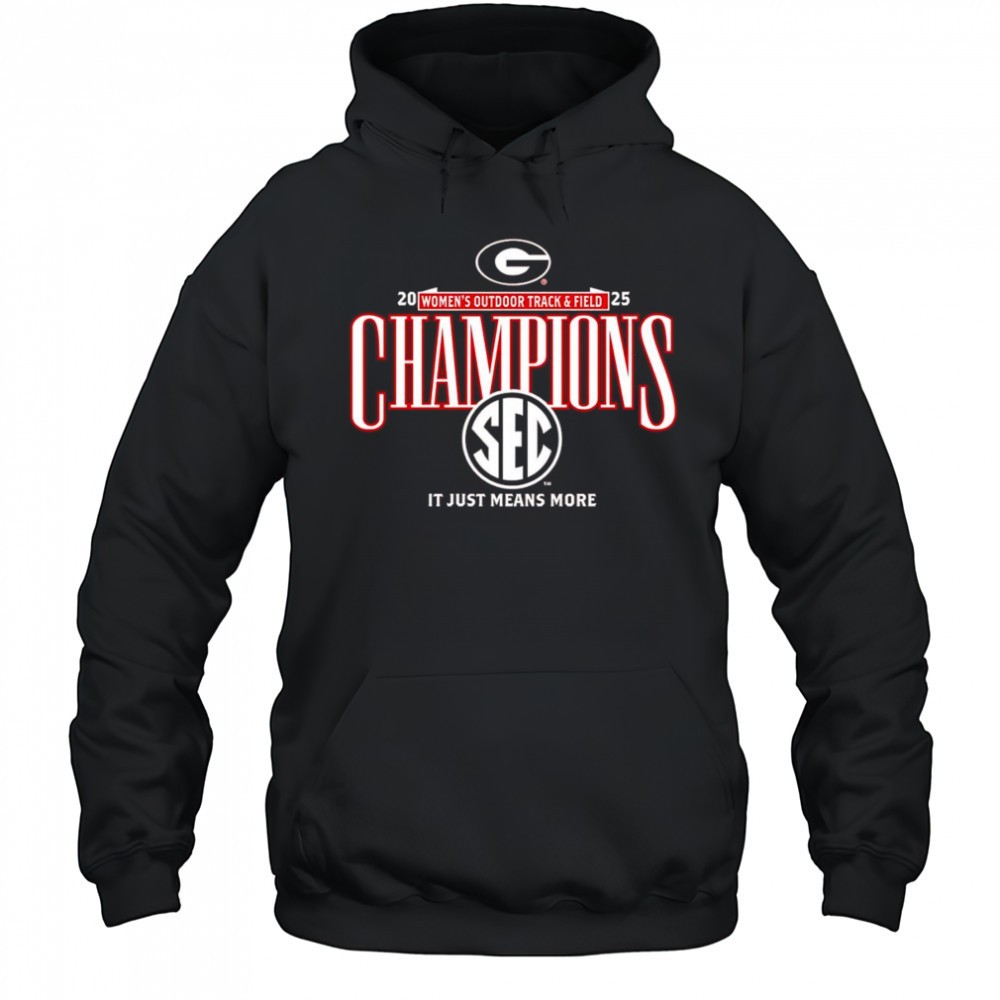 Georgia Bulldogs 2025 SEC Womens Outdoor Track and Field Champions shirt