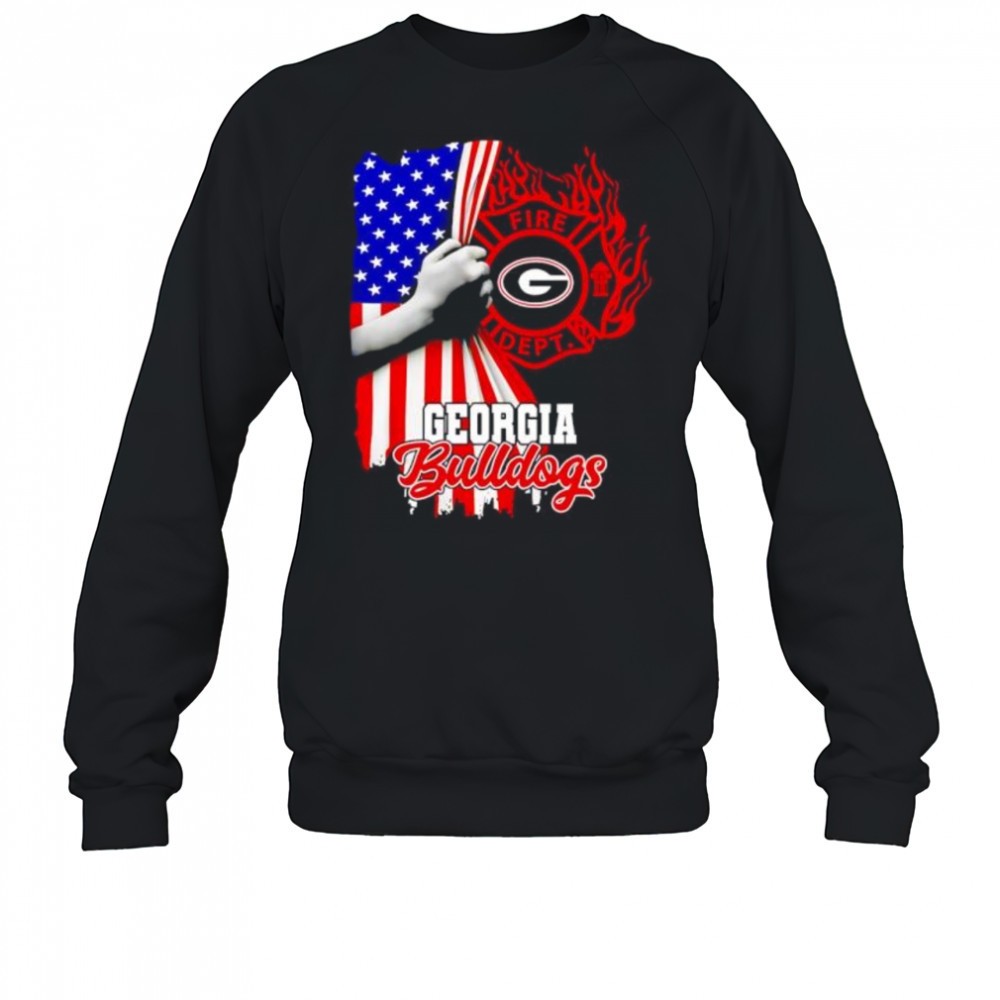 georgia-bulldogs-fire-dept-american-flag-shirt-xg7a0a50 Georgia Bulldogs Fire Dept American Flag shirt