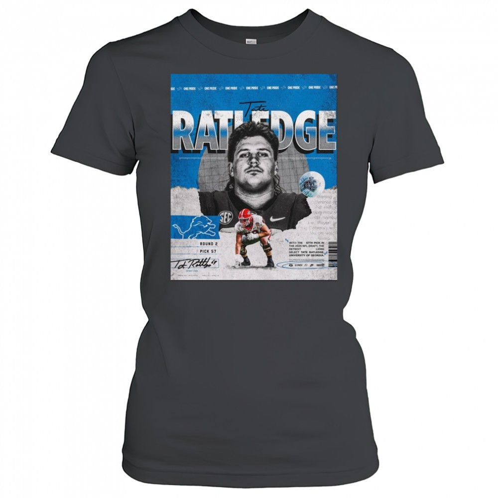 georgia-bulldogs-football-tate-ratledge-lions-with-the-57th-pick-in-the-2025-nfl-4ottvmc5 Georgia Bulldogs football Tate Ratledge Lions With The 57th Pick In The 2025 NFL Draft Signature Poster t-shirt