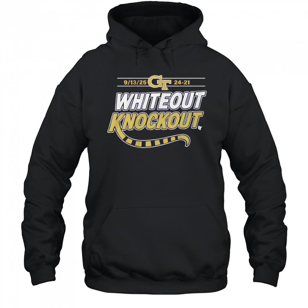 Georgia Tech GT football eptember 13th 2025 Whiteout Knockout shirt