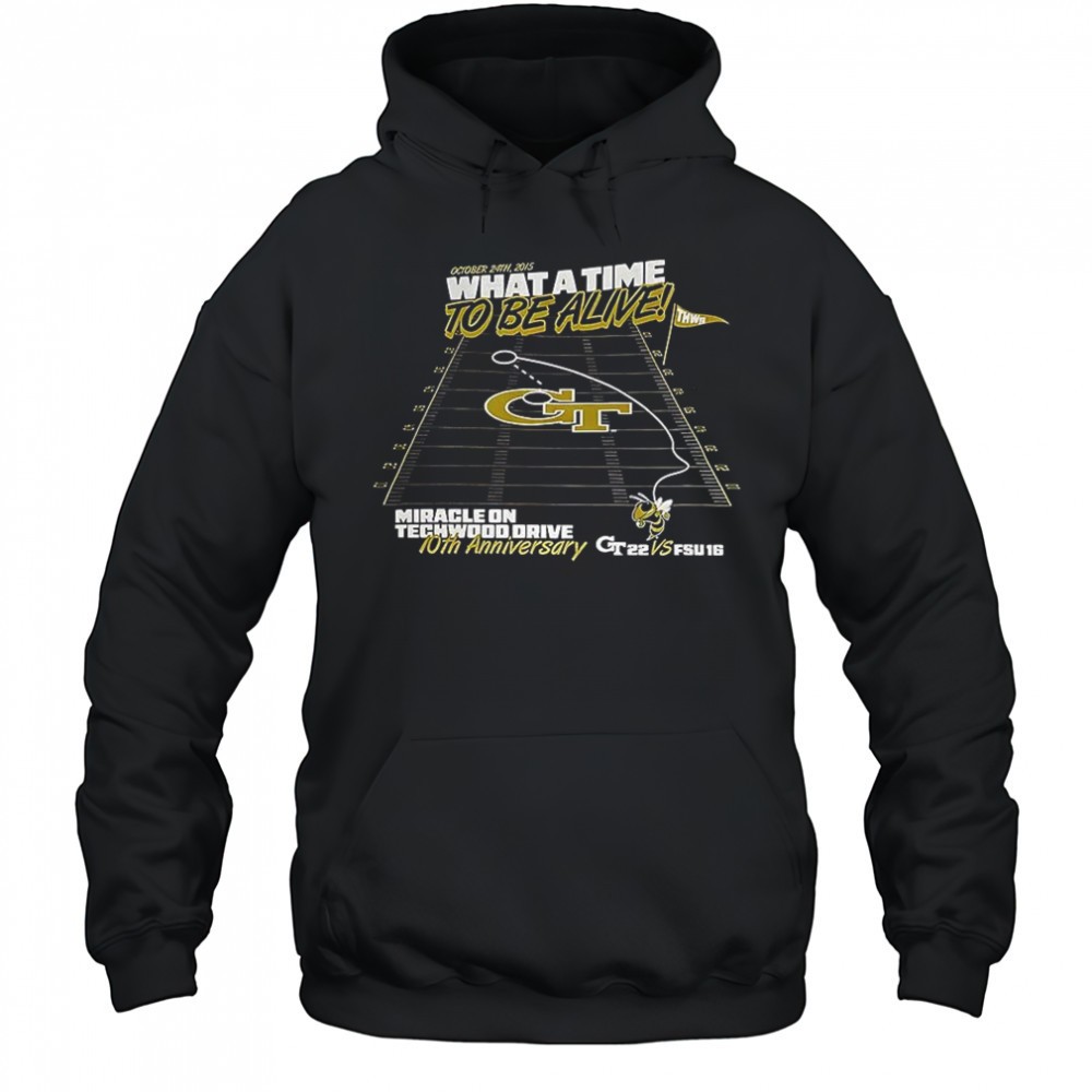 Georgia Tech vs Florida State Miracle on Techwood Drive 10th Anniversary 2025 shirt