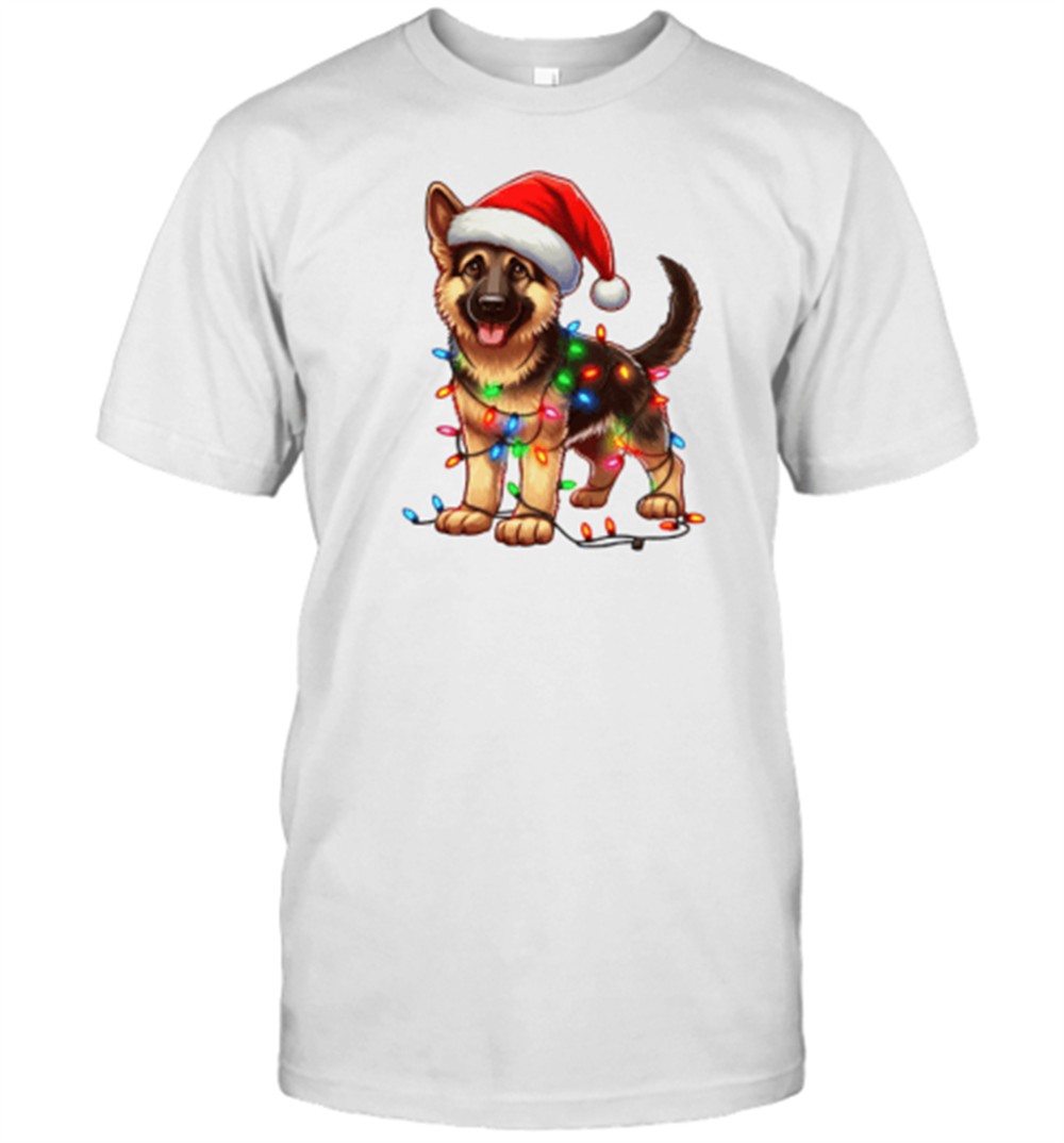 german-shepherd-dog-christmas-t-shirt-yxstcv50 German Shepherd Dog Christmas T-Shirt