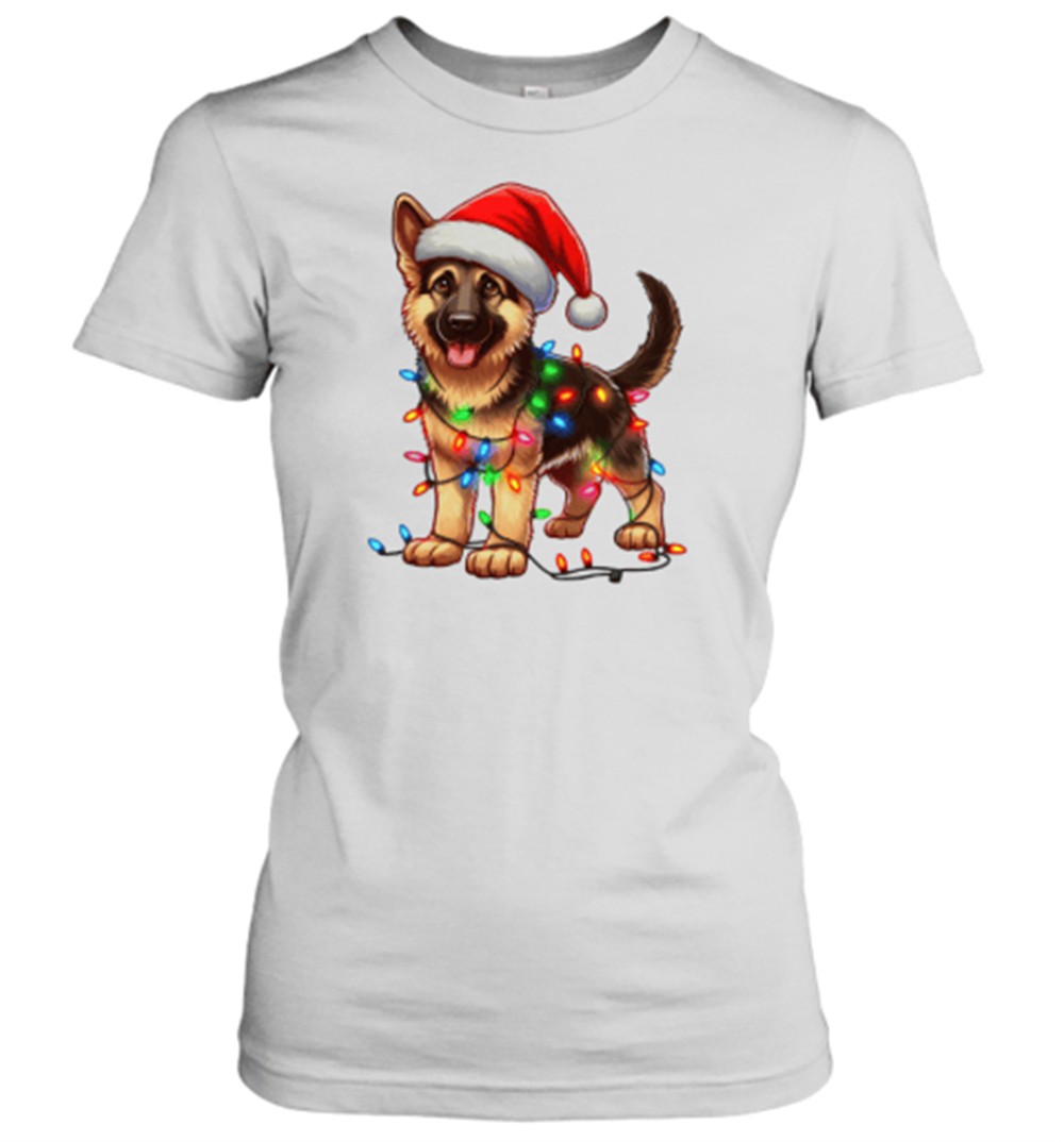 german-shepherd-dog-christmas-t-shirt-yxstcv50 German Shepherd Dog Christmas T-Shirt