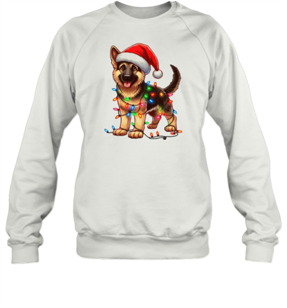 german-shepherd-dog-christmas-t-shirt-yxstcv50 German Shepherd Dog Christmas T-Shirt