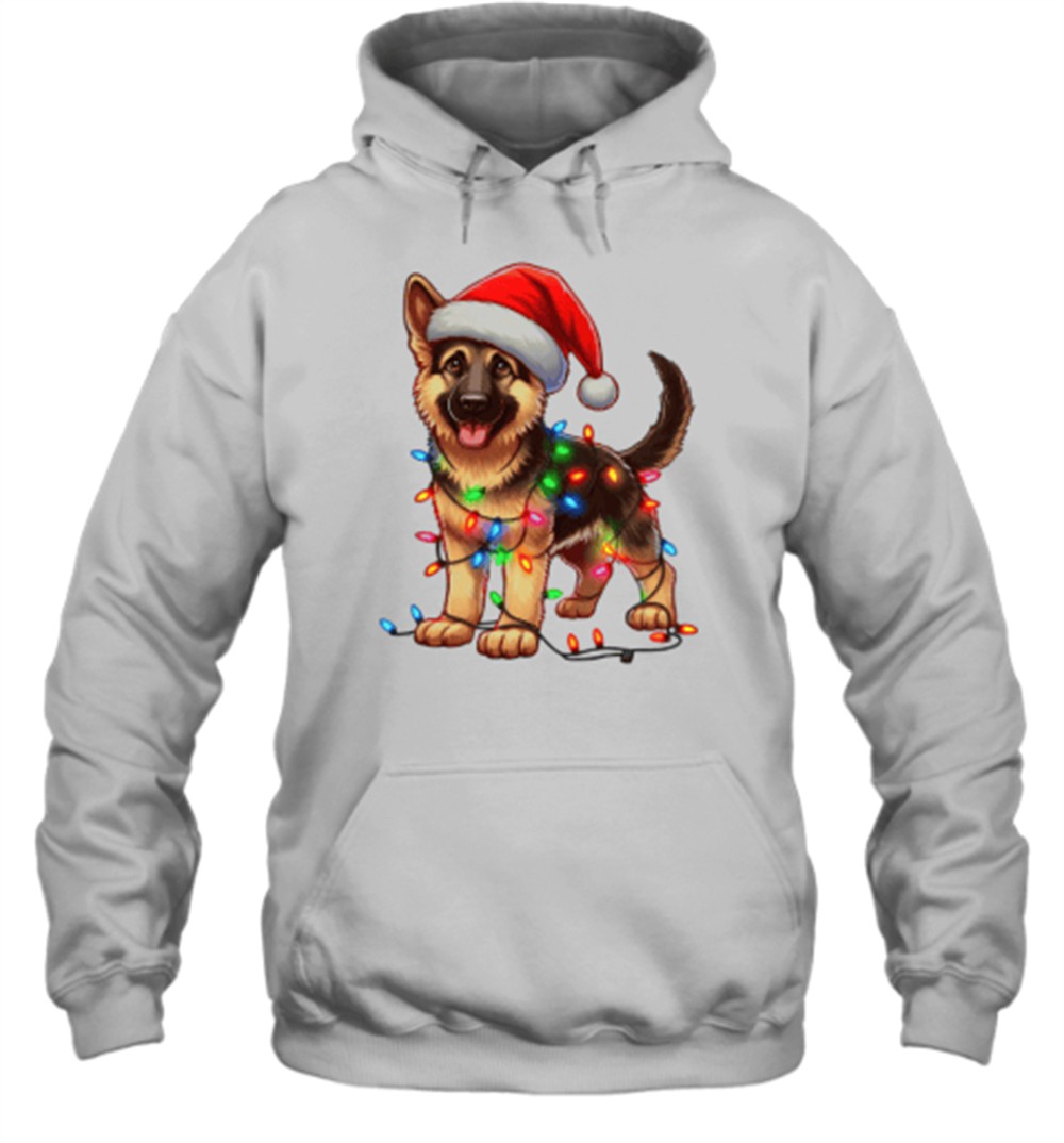 German Shepherd Dog Christmas T-Shirt