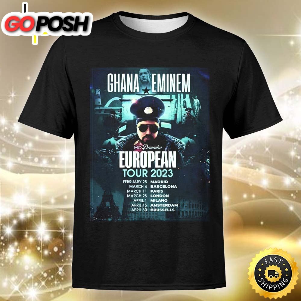 Ghana Eminem Europe Tour 2025 Unisex T-shirt