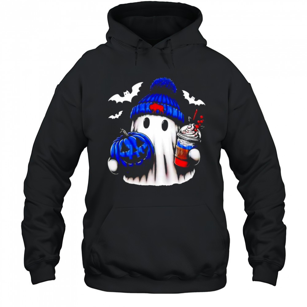 Ghost Buffalo Bills football retro style Halloween shirt