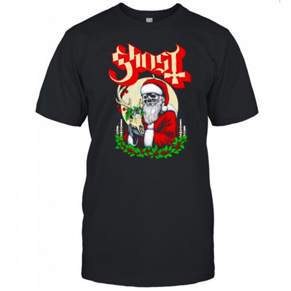 ghost-father-christmas-santa-skeleton-graphic-shirt-fwiv0psn Ghost Father Christmas Santa Skeleton graphic shirt