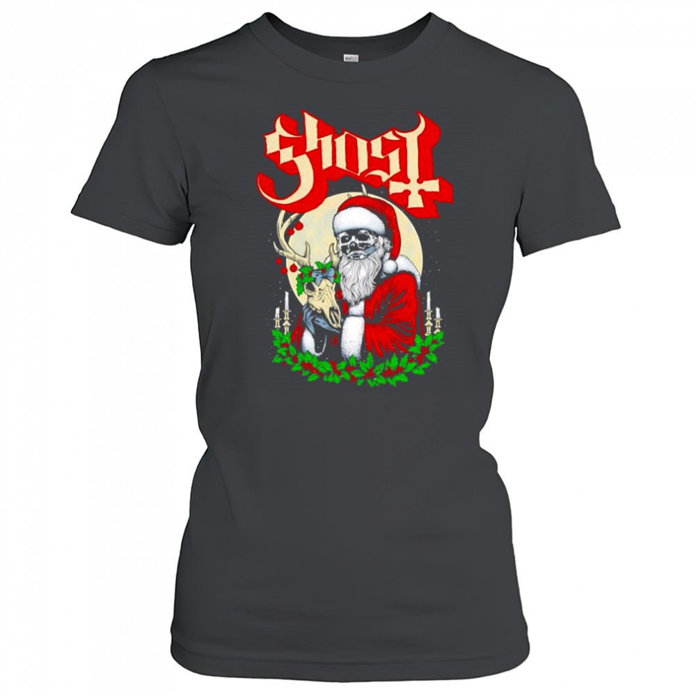 ghost-father-christmas-santa-skeleton-graphic-shirt-fwiv0psn Ghost Father Christmas Santa Skeleton graphic shirt