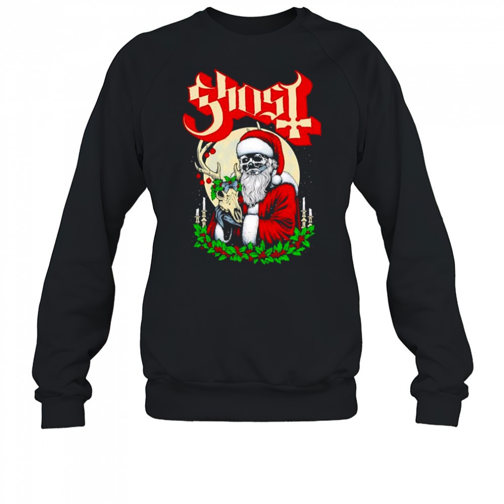 ghost-father-christmas-santa-skeleton-graphic-shirt-fwiv0psn Ghost Father Christmas Santa Skeleton graphic shirt
