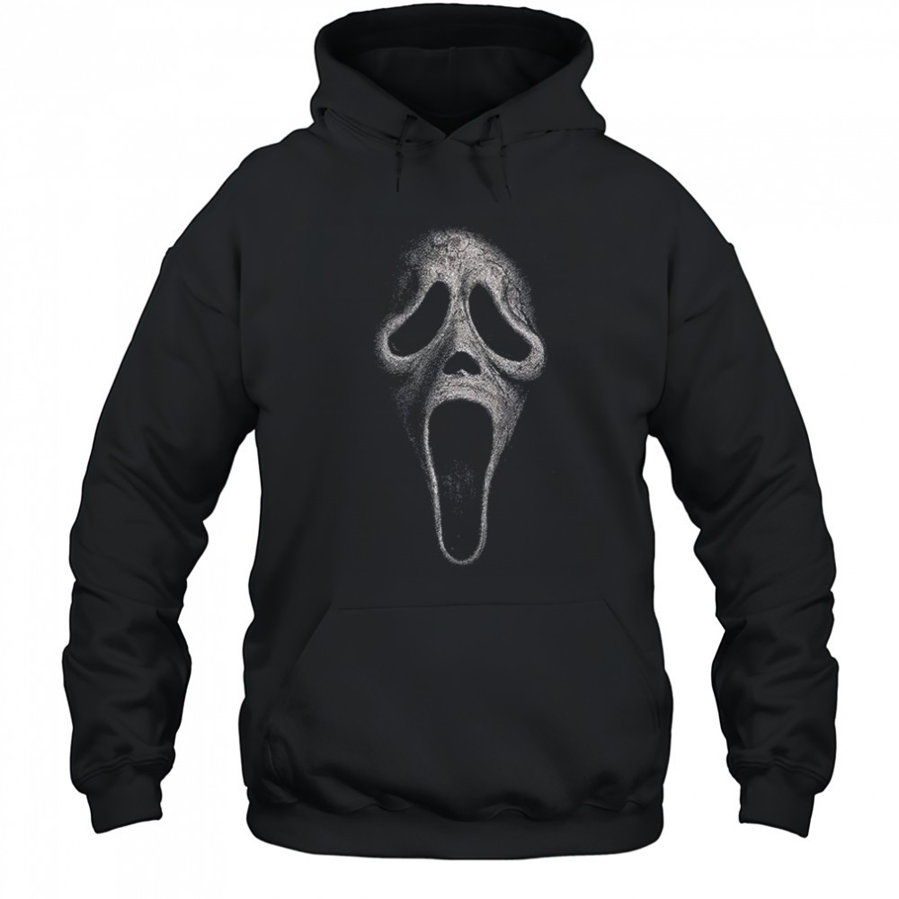 Ghostface Scream big face graphic Halloween shirt