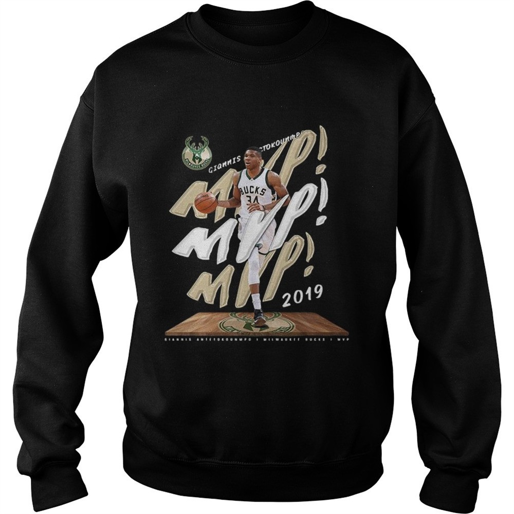Giannis Antetokounmpo 2019 NBA MVP Milwaukee Bucks shirt