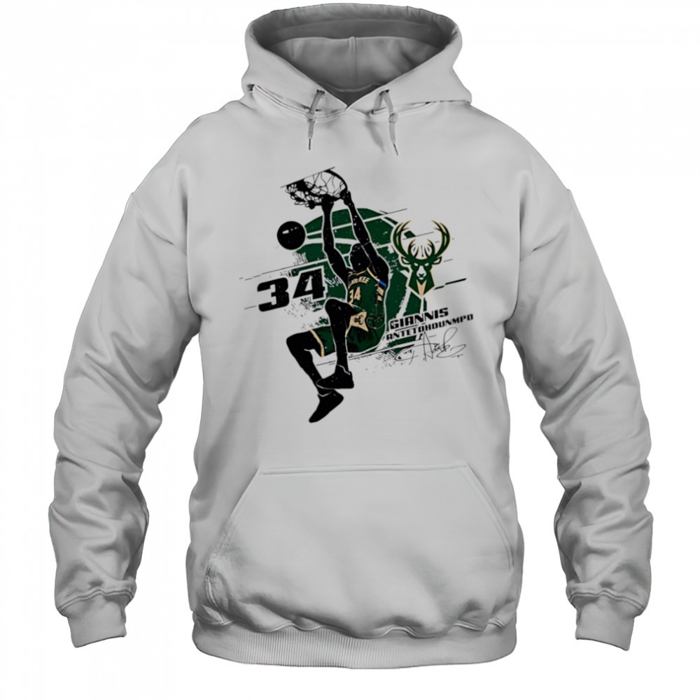 Giannis Antetokounmpo Milwaukee Bucks Silhouette shirt