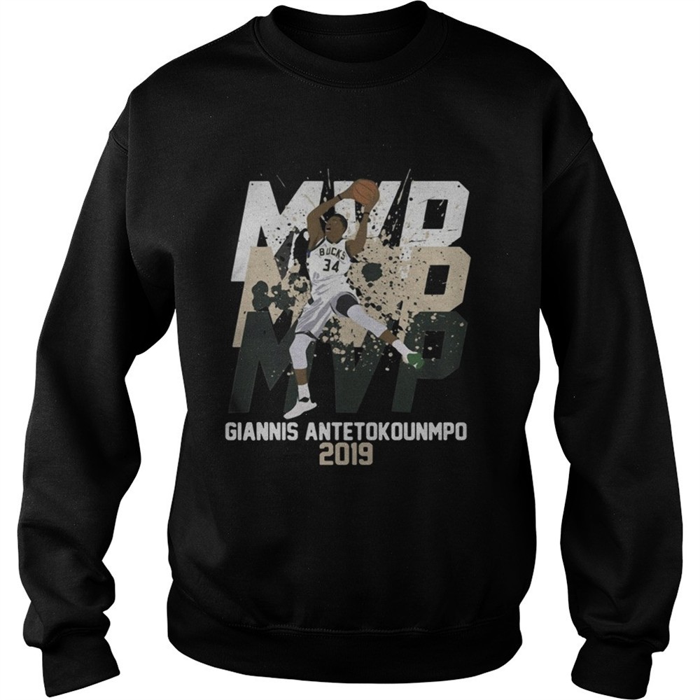 Giannis Antetokounmpo MVP 2019 Milwaukee Bucks shirt