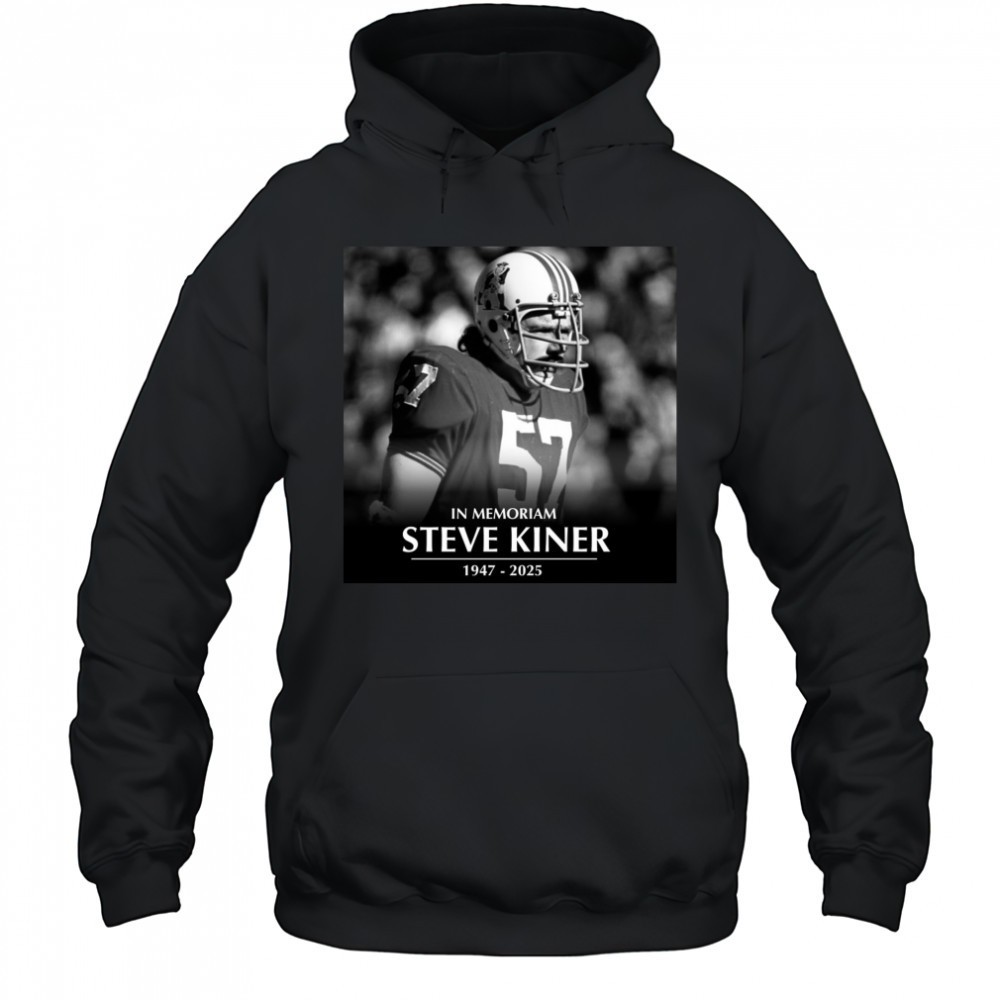 GilletteNation In Memoriam College Football Hall of Famer Steve Kiner 1947-2025 Poster t-shirt