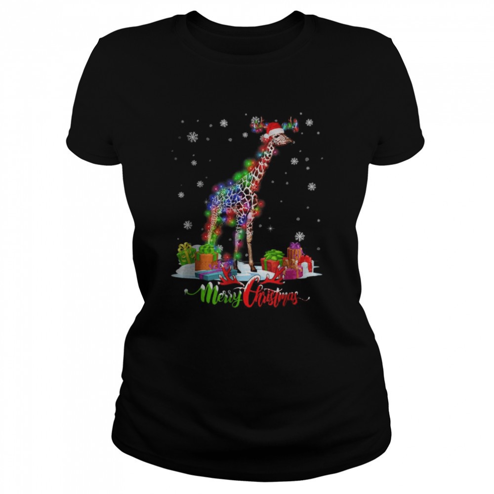 giraffe-animal-merry-christmas-party-family-matching-t-shirt-hee0bu1m Giraffe Animal Merry Christmas Party Family Matching T-Shirt