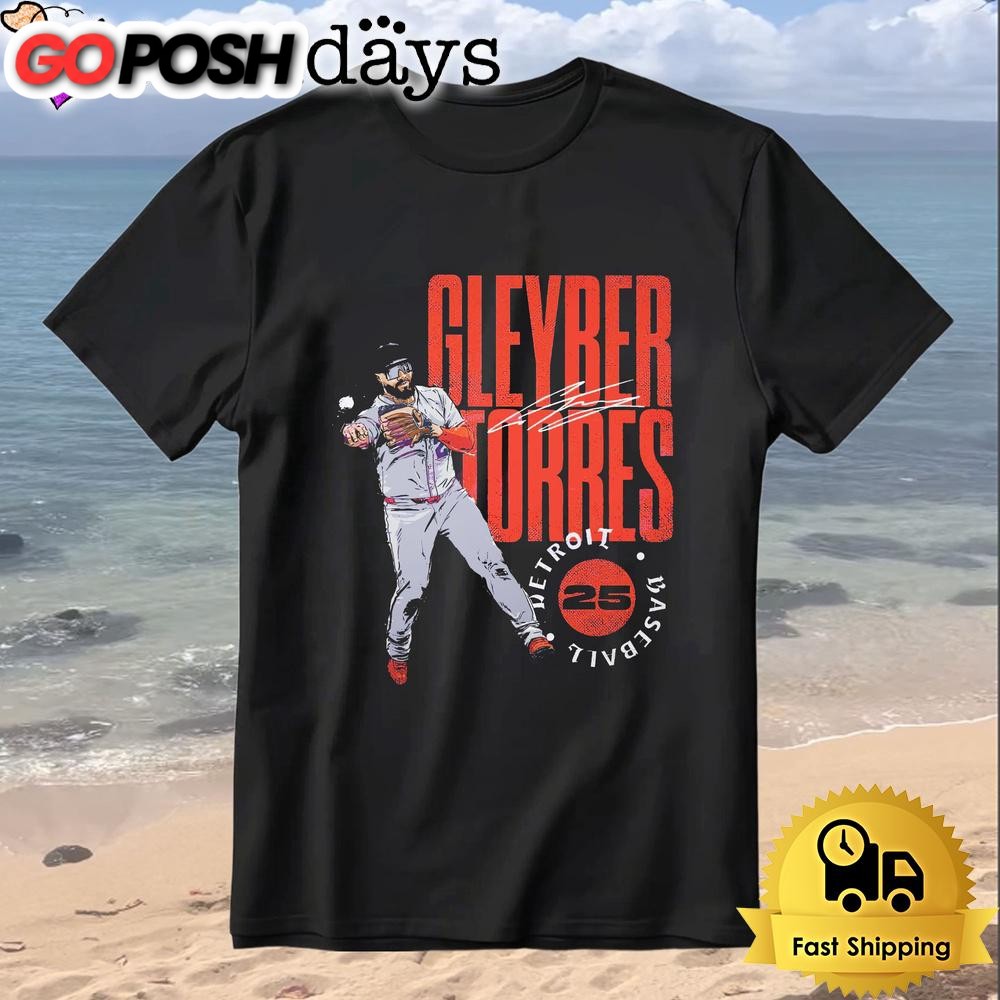 Gleyber Torres Detroit Baseball Stamp Style T-Shirt