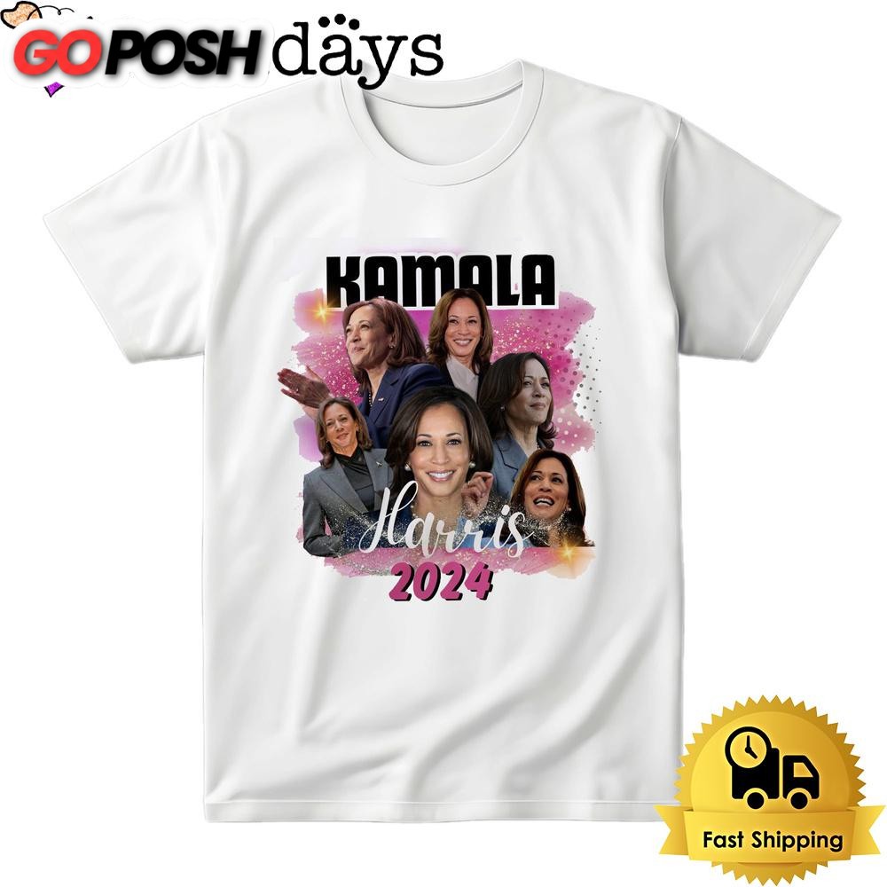 Gliter Kamala Harris Bright T Shirt