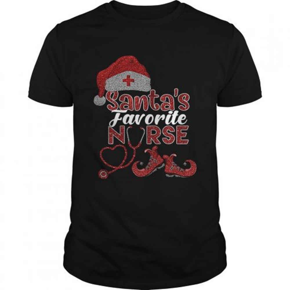 glitter-santas-favorite-nurse-christmas-shirt-8w3f27f5 Glitter Santas Favorite Nurse Christmas shirt