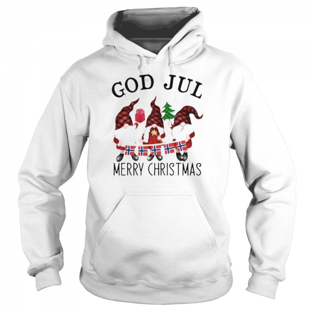 Gnome Norway God jul merry Christmas shirt
